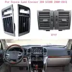 Front Dashboard A/C Air Vent Outlet Pair (Left & Right) High-Spec Gray for 2007-2015 Toyota Land Cruiser 200