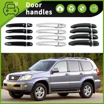 Chrome Door Handle Bowl Cover Inserts for 2002-2009 Lexus GX470 J120, Scratch Guard Trim Chrome Door Handle Bowl Cover Inserts for 2002-2009 Lexus GX470 J120, Scratch Guard Trim