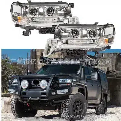 LED Headlight Assembly for 2016-2021 Toyota Land Cruiser LC200 FJ200, LH+RH Replacement, 81105-60K10 81106-60K10 LED Headlight Assembly for 2016-2021 Toyota Land Cruiser LC200 FJ200, LH+RH Replacement, 81105-60K10 81106-60K10