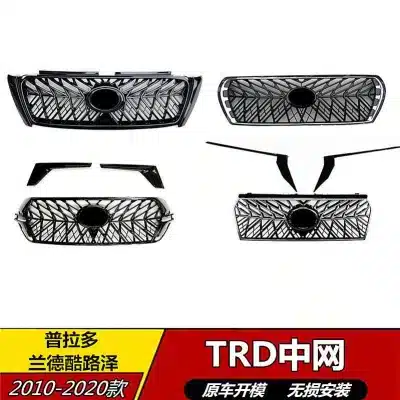 TRD Style Stainless Steel Front Grille Mesh for Toyota Land Cruiser 100 LC100 4700 & Prado 2003-2022, Black Warrior Edition TRD Style Stainless Steel Front Grille Mesh for Toyota Land Cruiser 100 LC100 4700 & Prado 2003-2022, Black Warrior Edition
