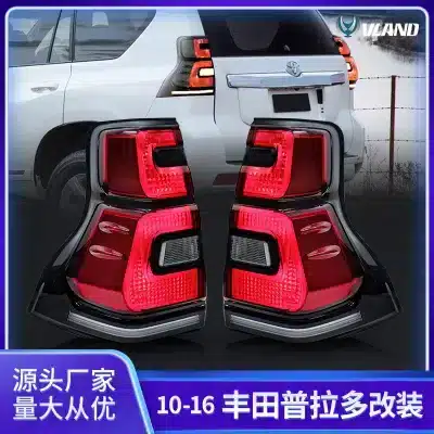 Full LED Sequential Taillights Assembly for 2010-2016 Toyota Prado & Lexus GX460, Smoked Lens Rear Lamp Pair Full LED Sequential Taillights Assembly for 2010-2016 Toyota Prado & Lexus GX460, Smoked Lens Rear Lamp Pair