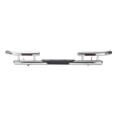 Rear Bumper Guard with LED Lights Stainless Steel for Toyota Land Cruiser Prado FJ120 2003-2009 Rear Bumper Guard with LED Lights Stainless Steel for Toyota Land Cruiser Prado FJ120 2003-2009