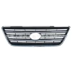 Front Upper Grille Radiator Mesh Chrome Trim Replacement for 2004-2009 Lexus GX470, ABS Plastic