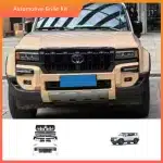 Front Upper Grille VX Style Matte Black Replacement for 2024-2025 Toyota Land Cruiser LC250 Prado