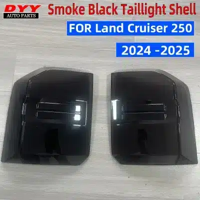 Smoked Black Taillight Guard Covers for 2024 Toyota Land Cruiser Prado LC250, ABS Rear Light Frame Trim Accessories Smoked Black Taillight Guard Covers for 2024 Toyota Land Cruiser Prado LC250, ABS Rear Light Frame Trim Accessories