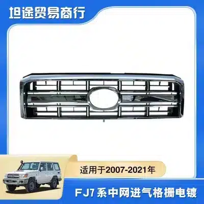 Front Center Grille Replacement for 2007-2023 Toyota Land Cruiser LC71 LC76 LC79, ABS Plastic Front Center Grille Replacement for 2007-2023 Toyota Land Cruiser LC71 LC76 LC79, ABS Plastic