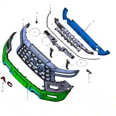 Front Bumper Bracket for JAC Motors Hunter Pickup – Part No. 2803750P33A0 Front Bumper Bracket for JAC Motors Hunter Pickup – Part No. 2803750P33A0