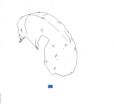 ORA White Cat Fender Liner Rear Right for Little Wildcat Edition (5512102XNZ03A) ORA White Cat Fender Liner Rear Right for Little Wildcat Edition (5512102XNZ03A)