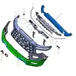 Front Bumper Bracket Right Lower for JAC Hunter (2803620P33A0)