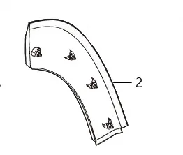WEY VV7 Rear Left Front Wheel Arch Flare – Part Number 5006500XKU7CA WEY VV7 Rear Left Front Wheel Arch Flare – Part Number 5006500XKU7CA