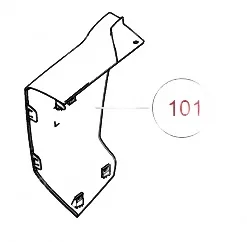 Tank 300 Left Rear Bumper Corner End Cap – Part Number 2804315XKM01A Tank 300 Left Rear Bumper Corner End Cap – Part Number 2804315XKM01A