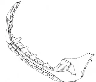 Front Bumper Assembly for WEY Mocha – Part No. 2803236XVC01A Front Bumper Assembly for WEY Mocha – Part No. 2803236XVC01A