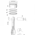 BAIC BJ4F20T 2.0L Turbocharged Engine Piston Ring Set – Part 1004015-0310-001