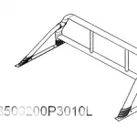 Genuine JAC Shuailing T6 Truck Bed Roll Bar – Part 8509200P3010L