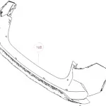 WEY Mocha Rear Bumper Assembly – Part Number 2804215XVC01A