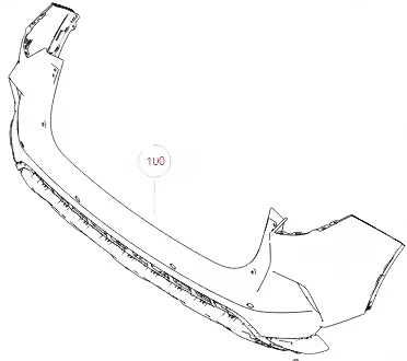 WEY Mocha Rear Bumper Assembly – Part Number 2804215XVC01A WEY Mocha Rear Bumper Assembly – Part Number 2804215XVC01A