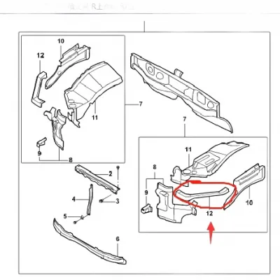 JMC Yusheng Radiator Support Bracket Assembly – 1302015-0023-001 JMC Yusheng Radiator Support Bracket Assembly – 1302015-0023-001