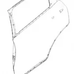 WEY Latte Rear Left Door Shell – Part No. 6201100XVE01A