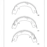 Foton Sauvana Parking Brake Shoe with Lever – Part No. FS3507020-0069-001