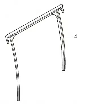 Rear Left Window Glass Run Channel for ORA White Cat (R2) – 6207121XNZ02A Rear Left Window Glass Run Channel for ORA White Cat (R2) – 6207121XNZ02A