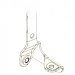 Left Tailgate Hinge for JAC Shuailing T6 Pickup – Drawing No. 8516100P3010
