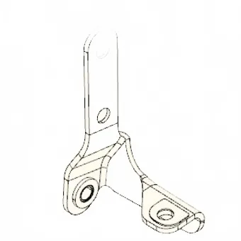Left Tailgate Hinge for JAC Shuailing T6 Pickup – Drawing No. 8516100P3010 Left Tailgate Hinge for JAC Shuailing T6 Pickup – Drawing No. 8516100P3010