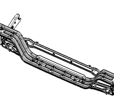 Rear Bumper Reinforcement Skeleton for JAC Shuailing T6 – 2804110P3010 Rear Bumper Reinforcement Skeleton for JAC Shuailing T6 – 2804110P3010