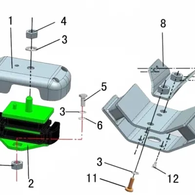 ZX Auto Grand Tiger Engine Mount Assembly – ZW9902310-3688-001 ZX Auto Grand Tiger Engine Mount Assembly – ZW9902310-3688-001