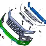 JAC Motors Hunter Front Bumper Bracket – Left Side (2203301P33A0)