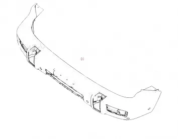 Front Bumper Assembly for Tank 300 – Part Number 2803203XKM01A Front Bumper Assembly for Tank 300 – Part Number 2803203XKM01A