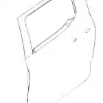 GWM King Kong Poer Rear Left Door Shell – Part No. 6201126XPS01A