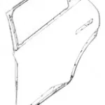 Haval Shenshou Rear Left Door Shell Assembly – Part 6201500XKN02A