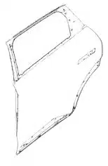 Haval Shenshou Rear Left Door Shell Assembly – Part 6201500XKN02A Haval Shenshou Rear Left Door Shell Assembly – Part 6201500XKN02A