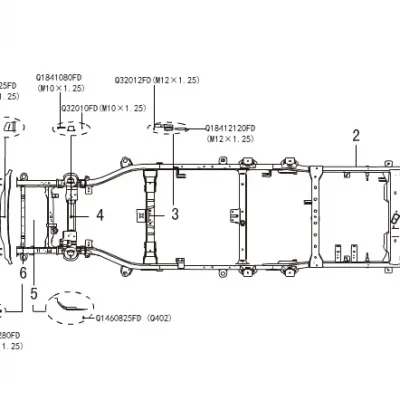 GWM Wingle 5 Frame Assembly – Genuine Part 2800010-0419-001 GWM Wingle 5 Frame Assembly – Genuine Part 2800010-0419-001