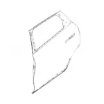 WEY Mocha Rear Left Door Shell Assembly – Part No. 6201100XVC01A
