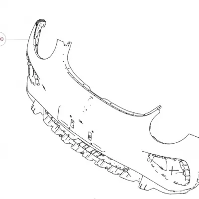 Front Bumper Assembly for ORA Funky Cat GT (Performance Edition) – 2803174XNW01A Front Bumper Assembly for ORA Funky Cat GT (Performance Edition) – 2803174XNW01A