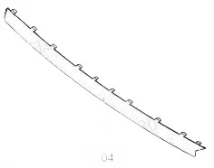 Haval H6 Guochao Rear Bumper Garnish Trim Panel – 2804141XKZ4NA Haval H6 Guochao Rear Bumper Garnish Trim Panel – 2804141XKZ4NA