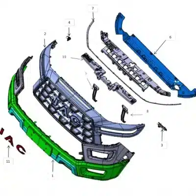 Left Front Bumper Bracket for JAC Hunter Pickup – 2803301P33A0 Left Front Bumper Bracket for JAC Hunter Pickup – 2803301P33A0