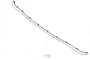 Haval Chitu Front Bumper Trim Molding (Part No. 2803558XST02A) Haval Chitu Front Bumper Trim Molding (Part No. 2803558XST02A)