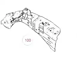 Haval Jolion Left Fender Reinforcement Plate – 5010230XST01A Haval Jolion Left Fender Reinforcement Plate – 5010230XST01A