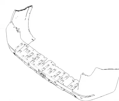 Rear Bumper Assembly for WEY Mocha – Part Number 2804216XVC01A Rear Bumper Assembly for WEY Mocha – Part Number 2804216XVC01A