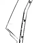 Rear Right Rear Window Decorative Trim Panel for Haval Dargo – 6207600XKN04A