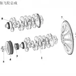 BAIC Crankshaft Pulley Assembly for BJ4F20T 2.0L Turbo Engine – Part 1005021-0185-002