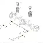 Genuine Foton Mars 9 Rear Suspension Lateral Rod – Part No. 2917021-0005-001