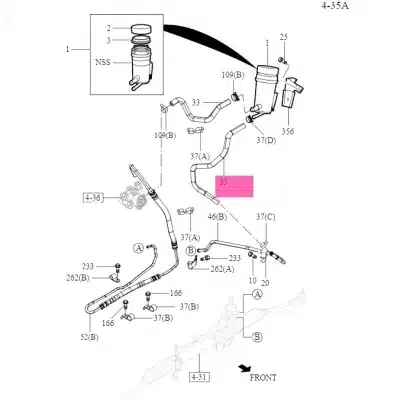 Jiangxi Isuzu Ruimai Steering Gear Low Pressure Hydraulic Oil Pipe – 3406011-0009-001 Jiangxi Isuzu Ruimai Steering Gear Low Pressure Hydraulic Oil Pipe – 3406011-0009-001