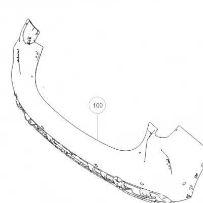Haval Chitu Rear Bumper Assembly – Part No. 2804510XST02A Haval Chitu Rear Bumper Assembly – Part No. 2804510XST02A