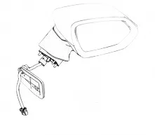 Haval Shenshou Right Side Rearview Mirror Assembly – Part Number 8202600XKN02A Haval Shenshou Right Side Rearview Mirror Assembly – Part Number 8202600XKN02A