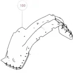 Tank 300 Front Left Fender Liner Inner Guard – Part No. 5512136XKM01A