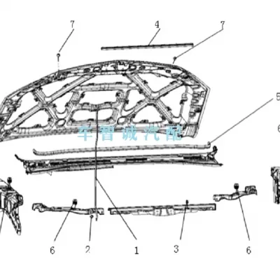 Genuine Engine Hood Seal Strip for JAC Shuailing T6 Pickup – 8270400P3030 Genuine Engine Hood Seal Strip for JAC Shuailing T6 Pickup – 8270400P3030