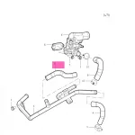 Jiangxi Isuzu Oil Cooler Water Pipe for JE4D25Q5 2.5T Diesel Engine (1013021-0317-001)